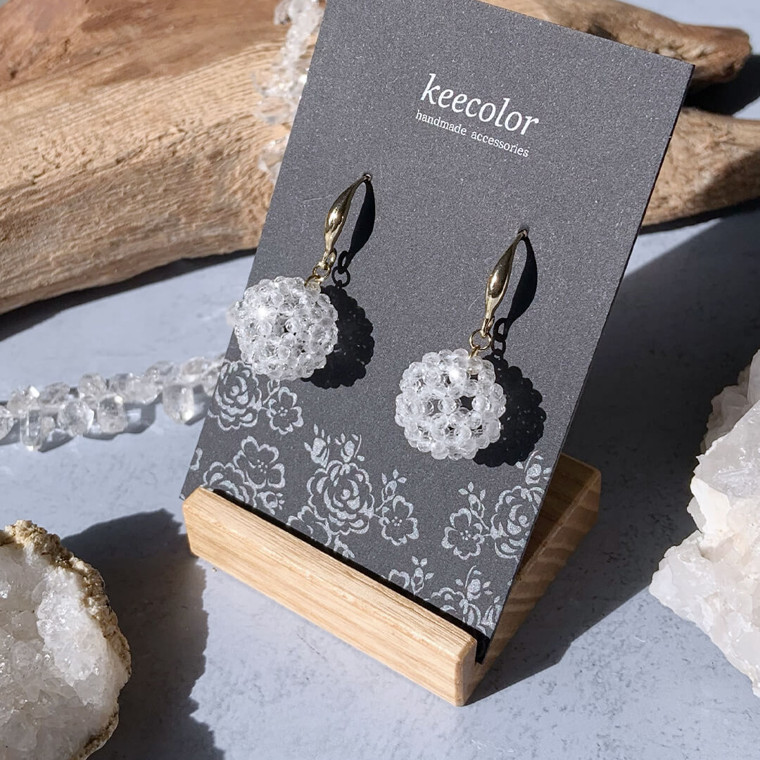 受注生産】宇宙のエネルギーと繋がる フラーレンピアスフック 14kgf