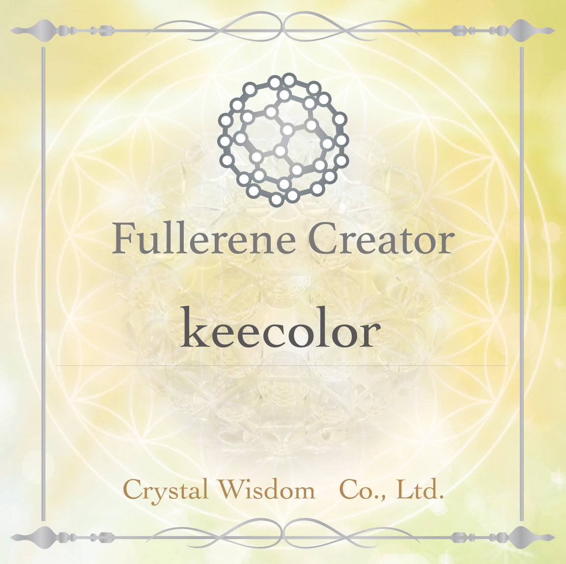 【受注生産】宇宙のエネルギーと繋がる フラーレンイヤリング 2mm水晶カット